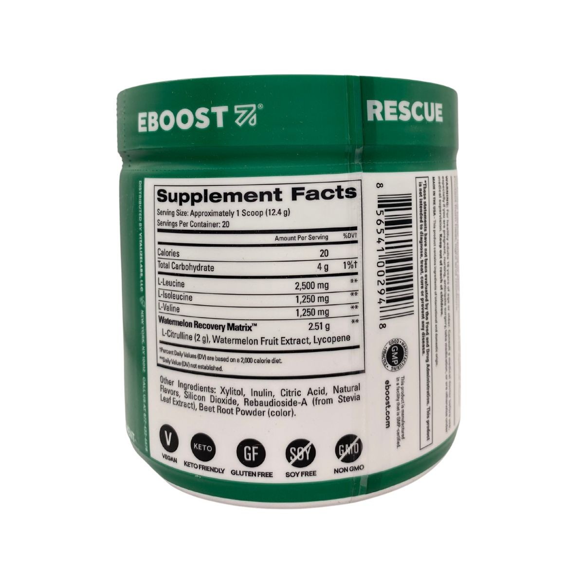 Eboost Rescue BCAA Recovery Matrix Watermelon – 20 Servings | Energy Support