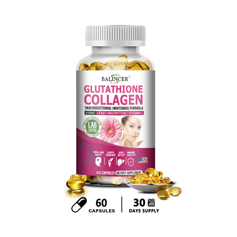 Premium Glutathione Collagen With Vitamin C Whitening-120 Capsules