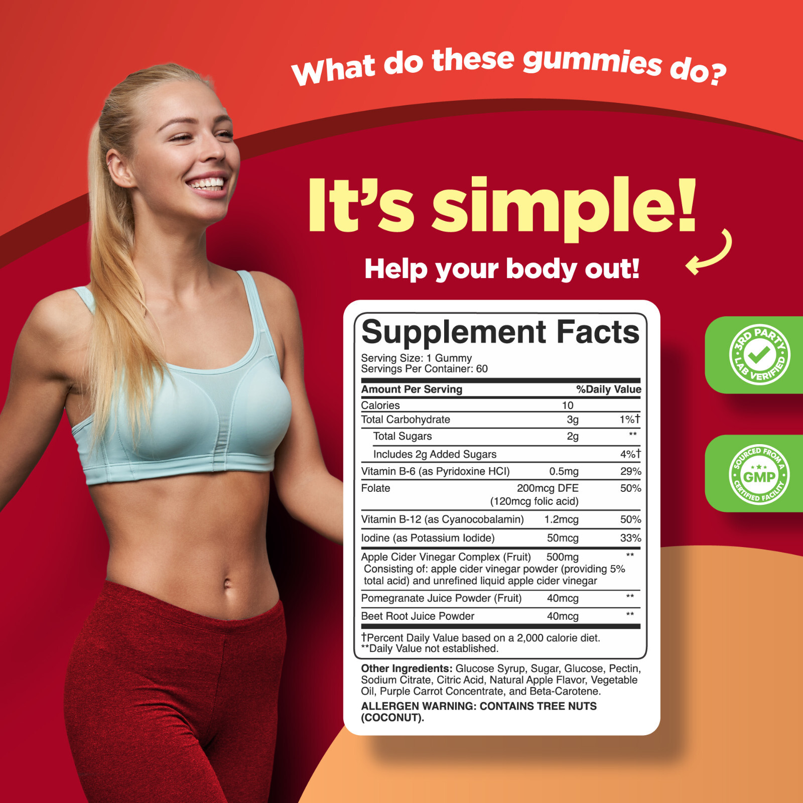 Apple Cider Vinegar Gummies with The Mother – for Immune Support and Digestion