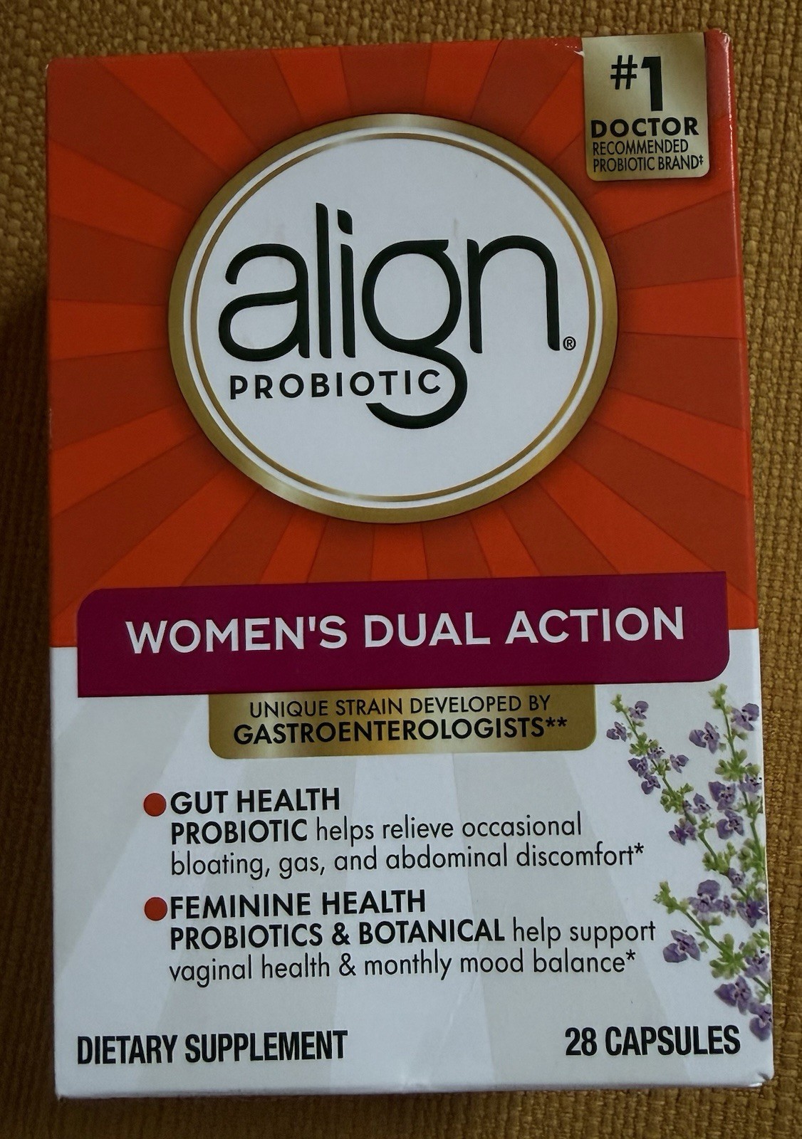 Align Women’s Dual Action Probiotic Dietary Supplement – 28 Capsules Exp 02/2027