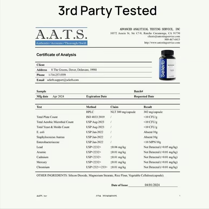 NAD+ Selerb Supplement for Men-Including Liposomal-NAD+,CoQ10,L-Carnitine,L-Argi