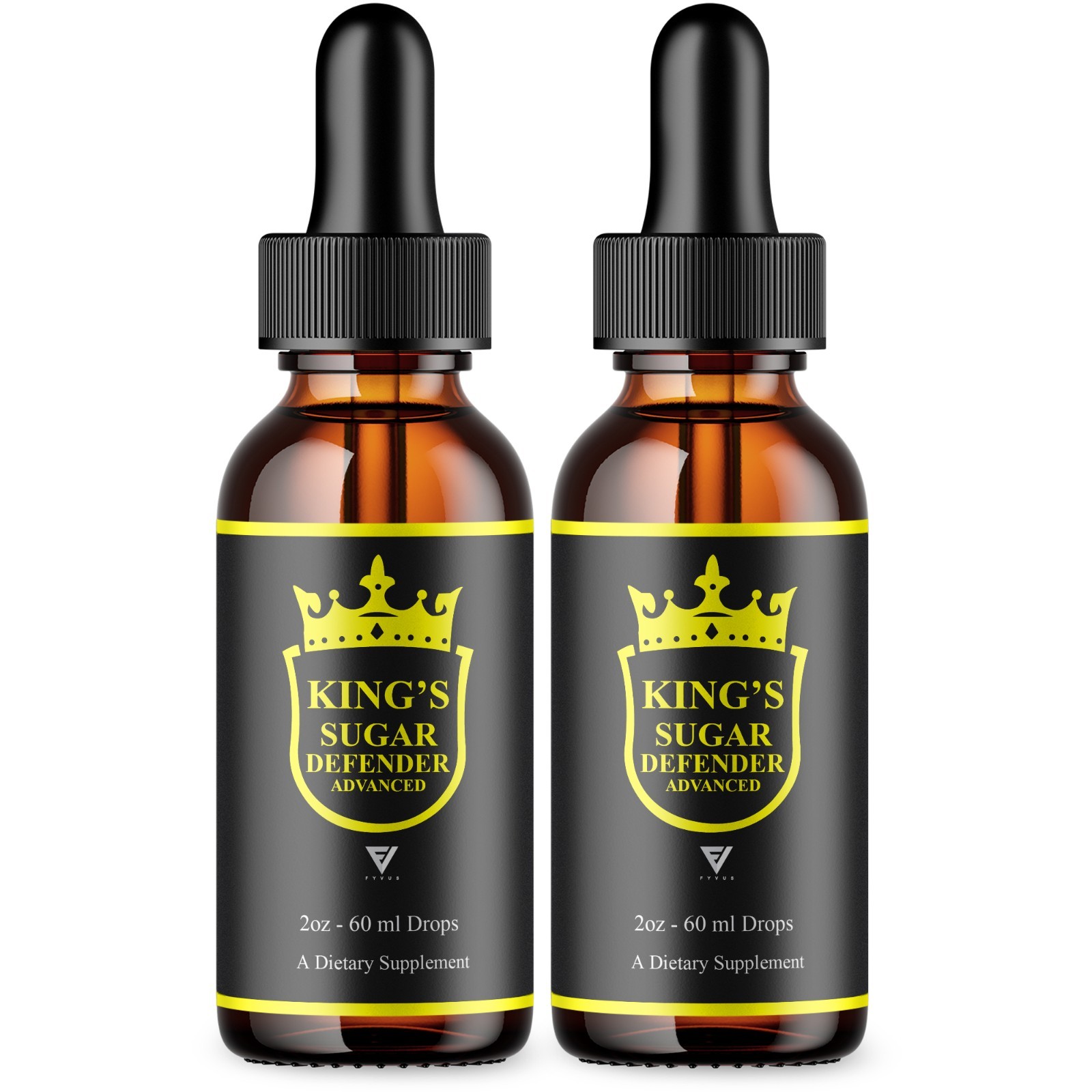 (2 Pack) Kings Sugar Defender Drops, Kings Sugar Defender Drop Supplement (4oz)