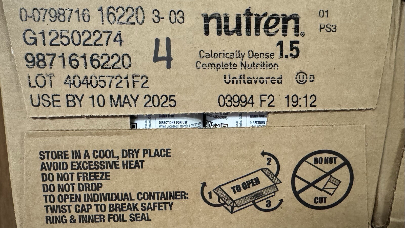 Nutren 1.5 Tube Feeding Formula Unflavored Formerly Vanilla 8.45 oz Carton 24 Ct