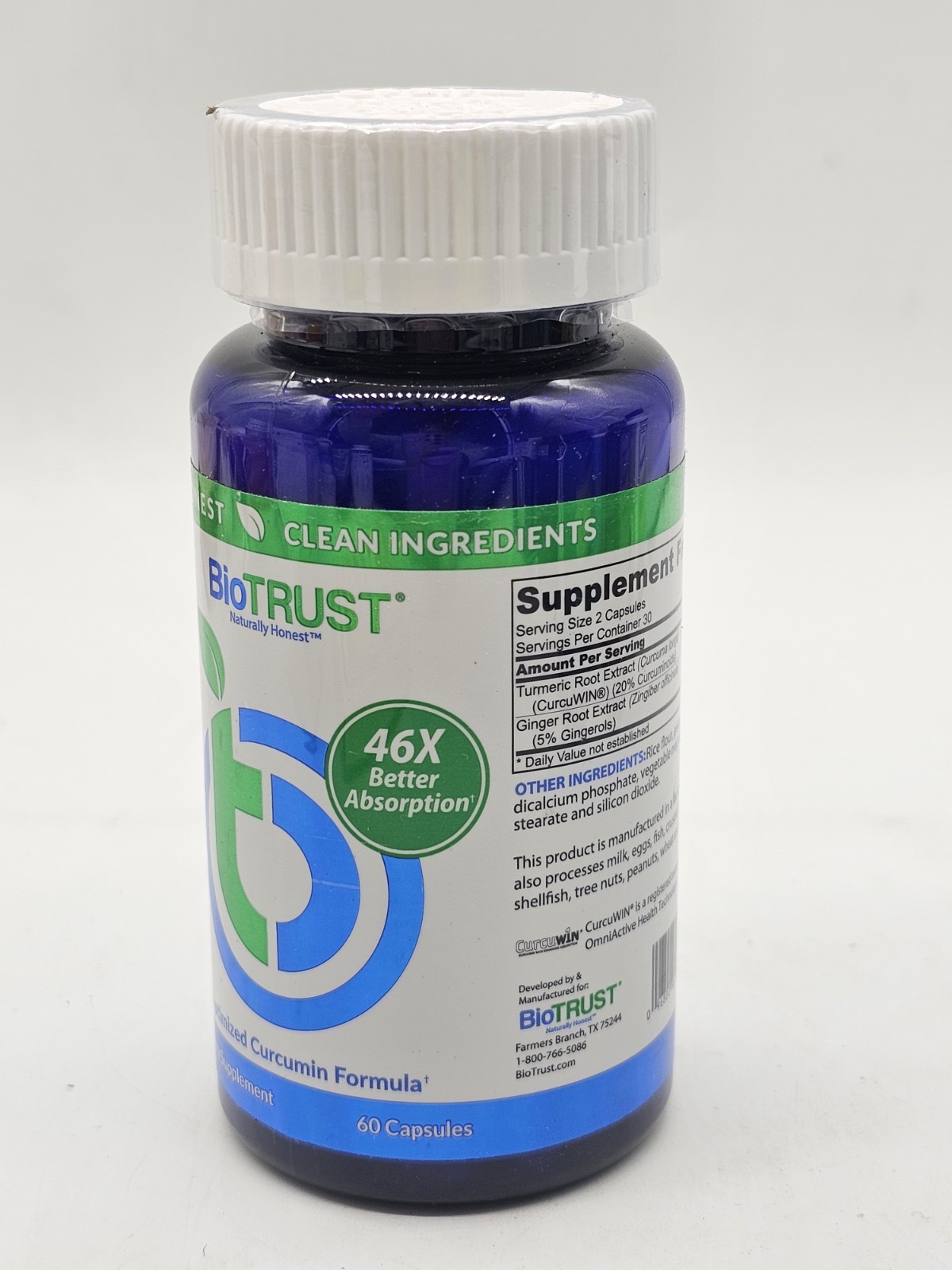 Biotrust Ageless Turmeric Experience Vibrant Wellness 60 Capsules Exp 07/2026