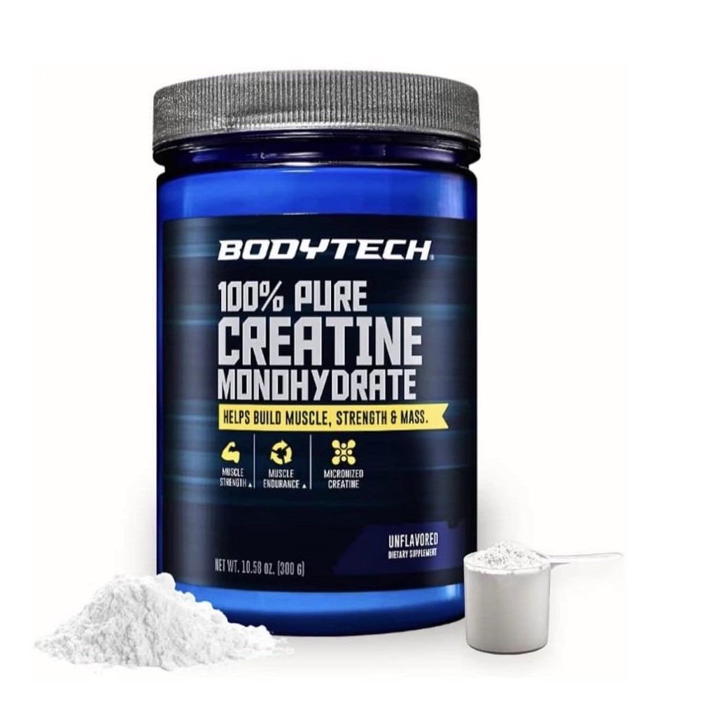 BodyTech Monohydrate 💯% Creatine Monohydrate Powder, Unflavored 300 g