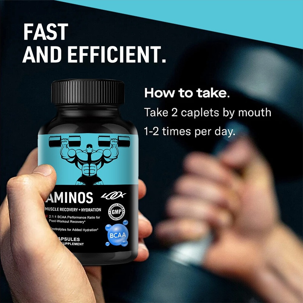 Amino Acid Capsules, Speed Muscle Repair, Boost Stamina & Reduce Soreness