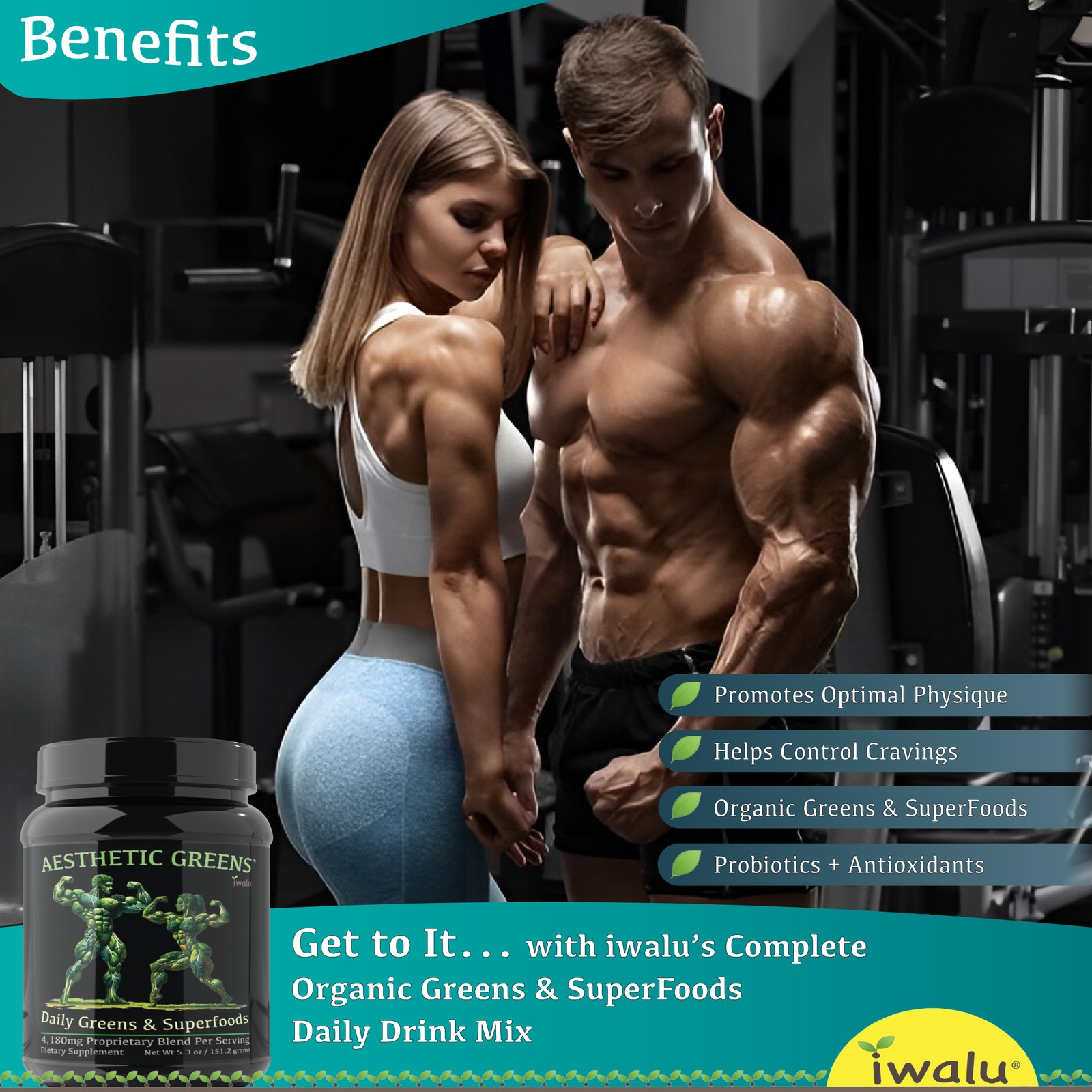 Green Drink Mix: Refreshing Green Nutrition Everyday Wellness, Greens Superfood