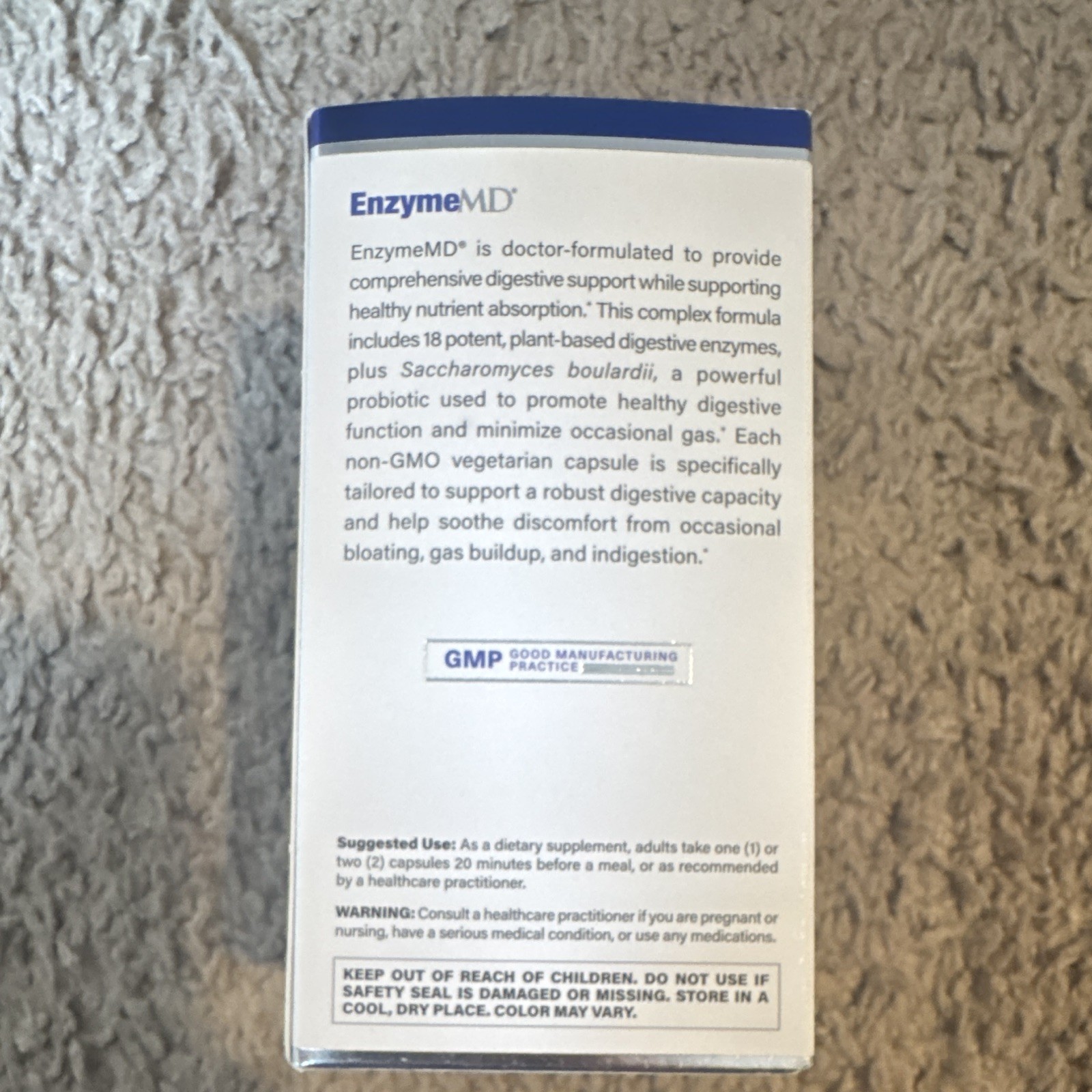 1MD Nutrition EnzymeMD Digestive Support 60 Capsules Exp 11/2026