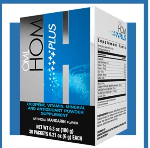 HOM PLUS Omnilife, Vitality And Nutrition For Men with 30 Packets