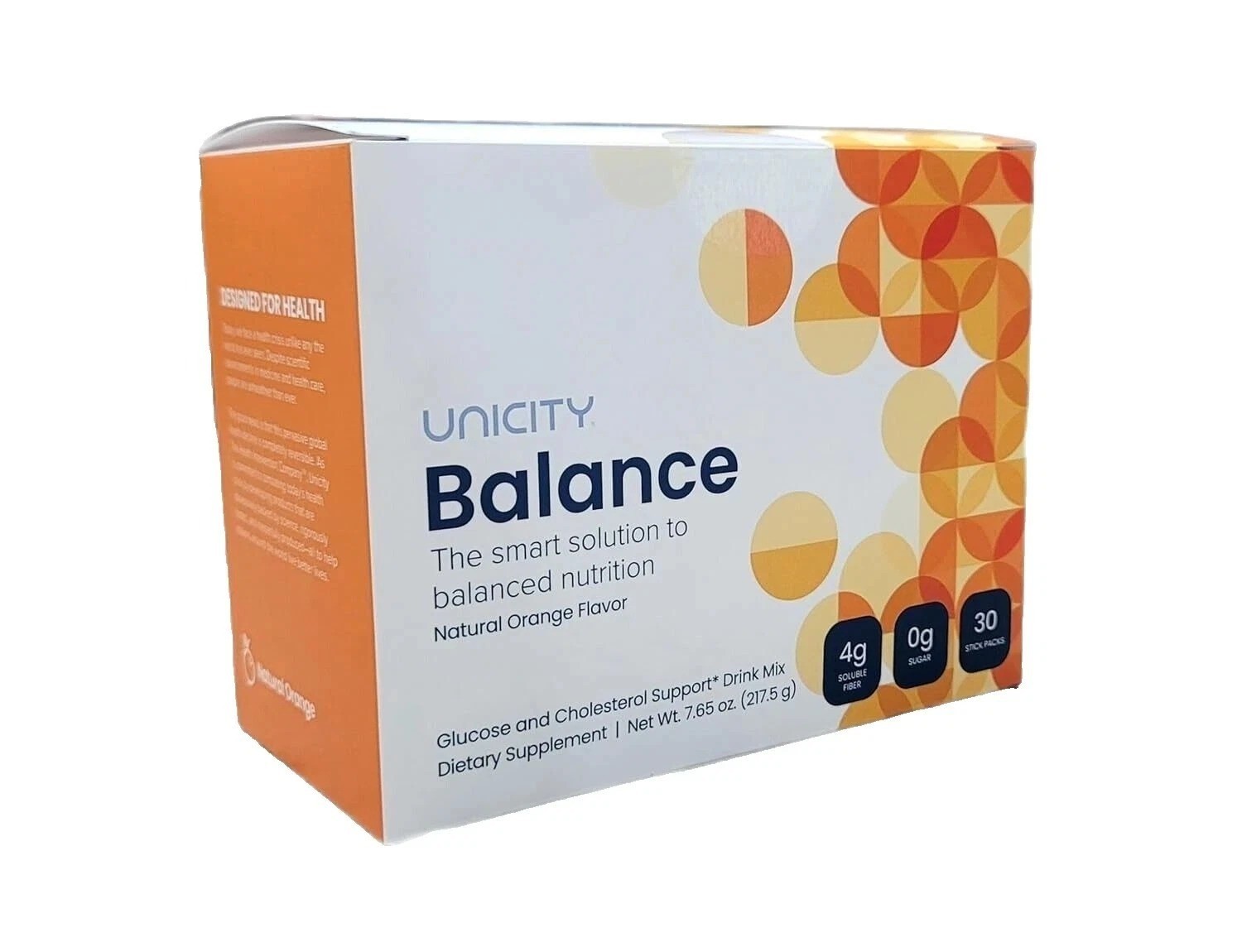 UNICITY Balance Cholesterol Support Drink Mix 30 Stick Pack (ORANGE) Exp 06/26