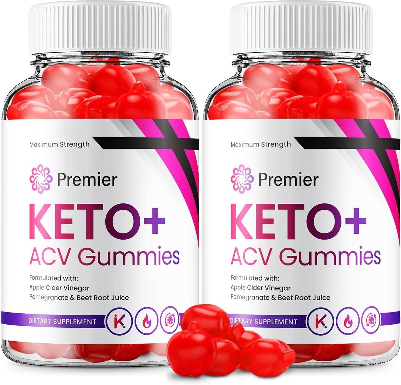 (2 Pack) Premier Keto ACV Gummies – Official – Keto Premiere ACV Advanced…