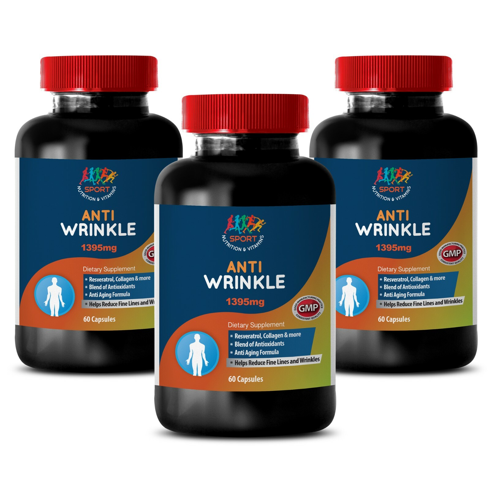 alpha lipoic acid – ANTI WRINKLE FORMULA 1395MG – vitamins A, C, & E – 3B