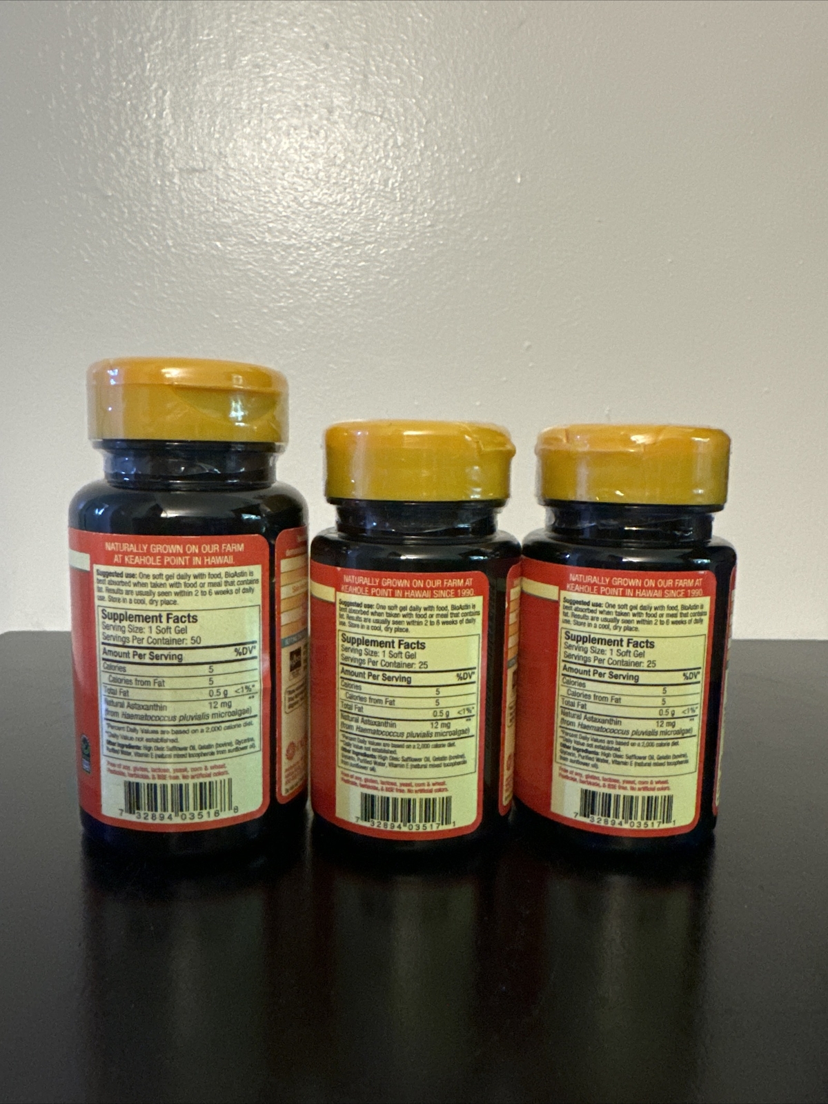 Nutrex BioAstin, Hawaiian Astaxanthin, 12 mg 100gel Capsules