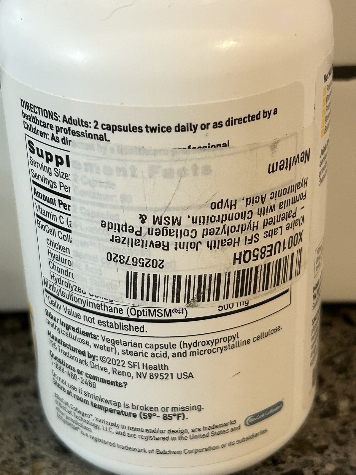 SFI Health Joint Revitalizer Connective Tissue Support 120 Capsules
