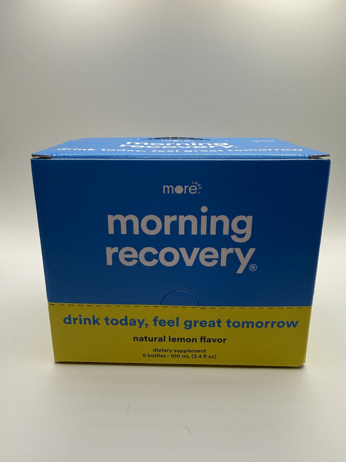 Morning Recovery Hangover Prevention Drink Lemon Flavor 3.4 OZ 6 Pack Brand New
