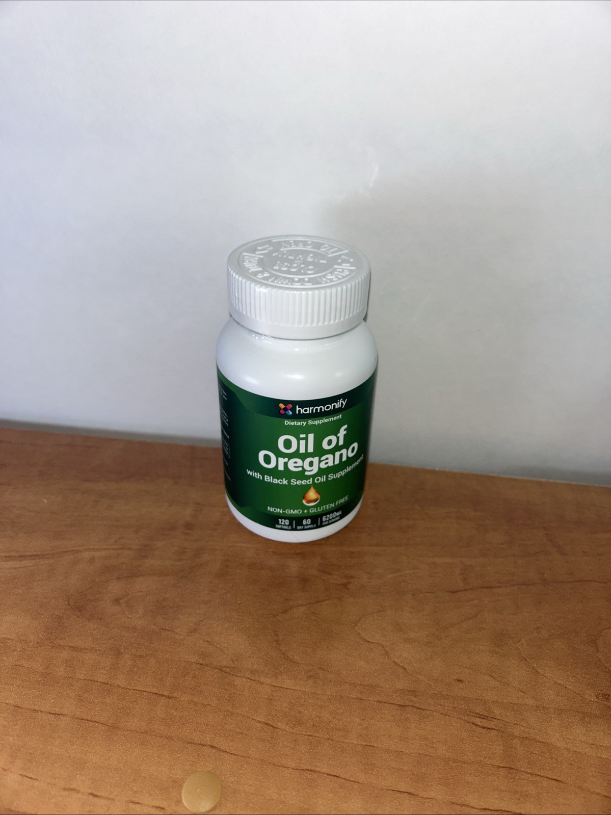 Harmonify Oil of Oregano Black Seed Oil Softgels 120 Count Non-GMO Gluten Free