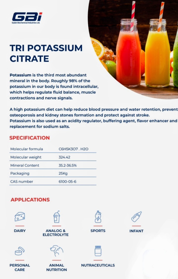 Food Grade Potassium Citrate Powder 12 oz ,350g Electrolyte,Fitness,