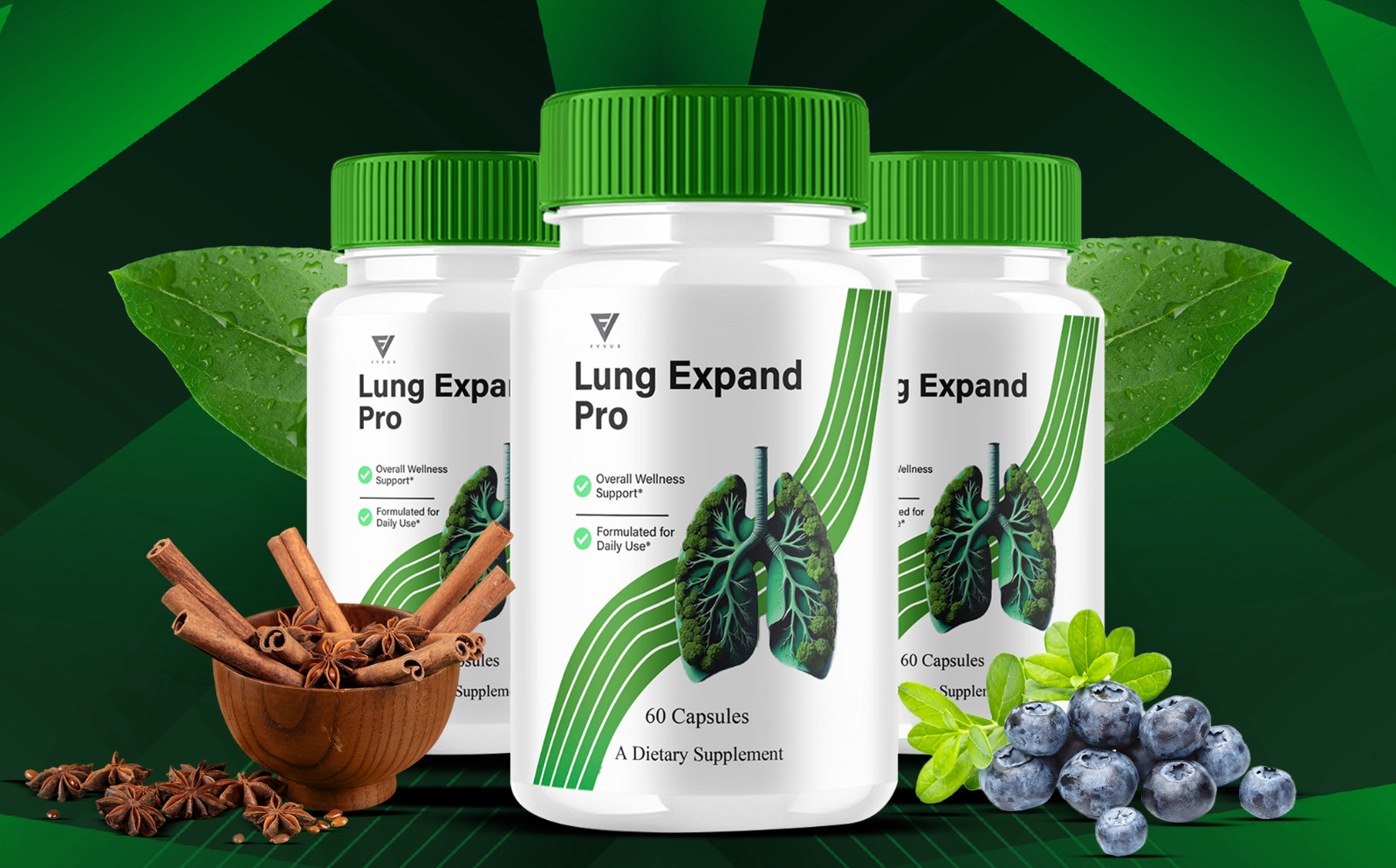 (5 Pack) Lung Expand Pro, LungExpandPro Advanced Supplement (300 Capsules)
