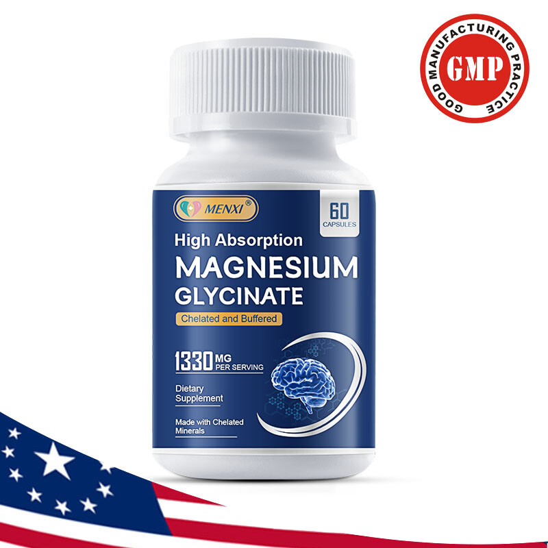 MX 60Pcs Magnesium Glycinate Tablet 1330MGc High Absorption Muscle Health