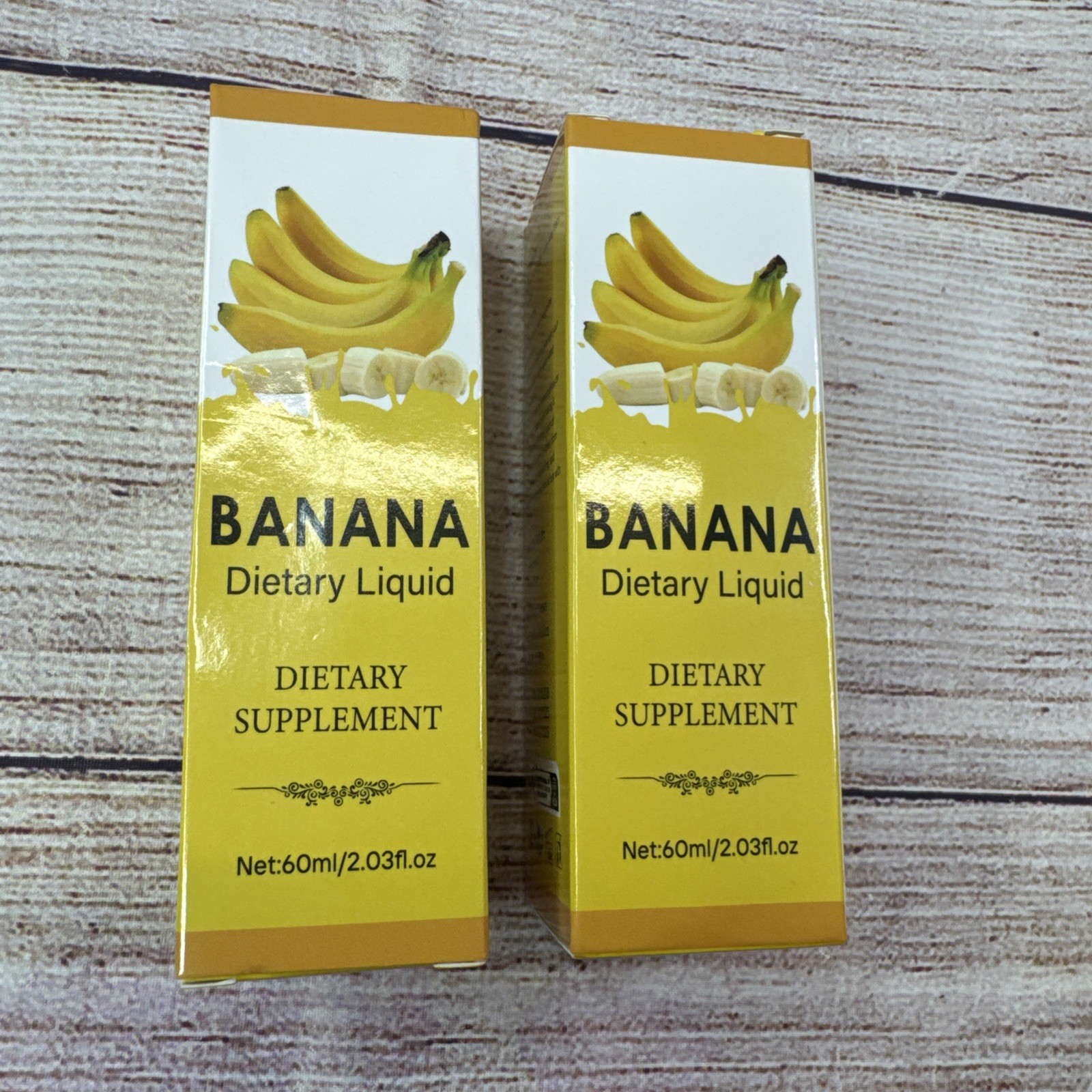 Banana Liquid Drops 2x 60ml Dietary Supplement | Natural Extract Made In USA
