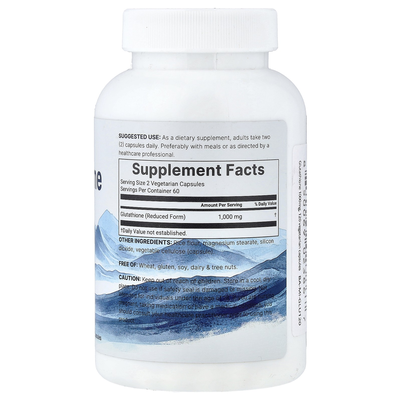 Glutathione, Reduced, 120 Vegetarian Capsules (500 mg per Capsule)