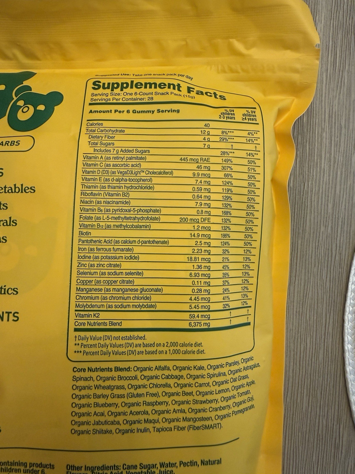 grüns CUBS Superfoods Greens Kids Gummies 168 Ct Vegan Gluten Free Exp 06/2027