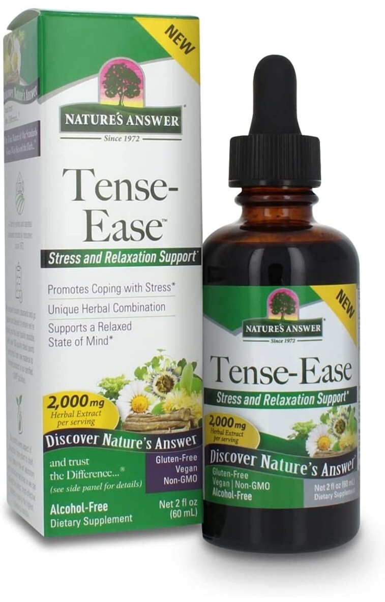 Nature’s Answer Tense-Ease Stress & Relaxation Support 2 fl. oz Exp:8/2025