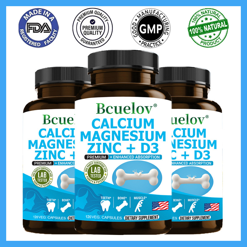Calcium 1000mg+Magnesium 350mg Capsules – Support Teeth, Bone, Muscle Health