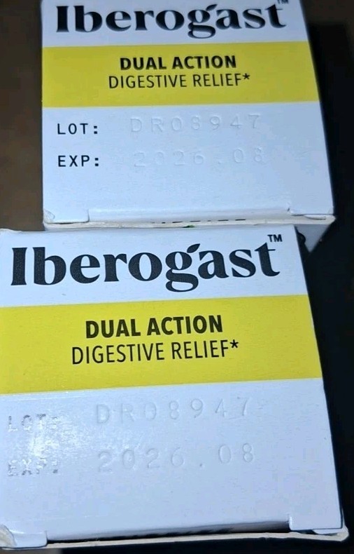 Two Iberogast Liquid Drops for Occasional Upset Stomach, 1.69 oz EA, Exp 08/2026