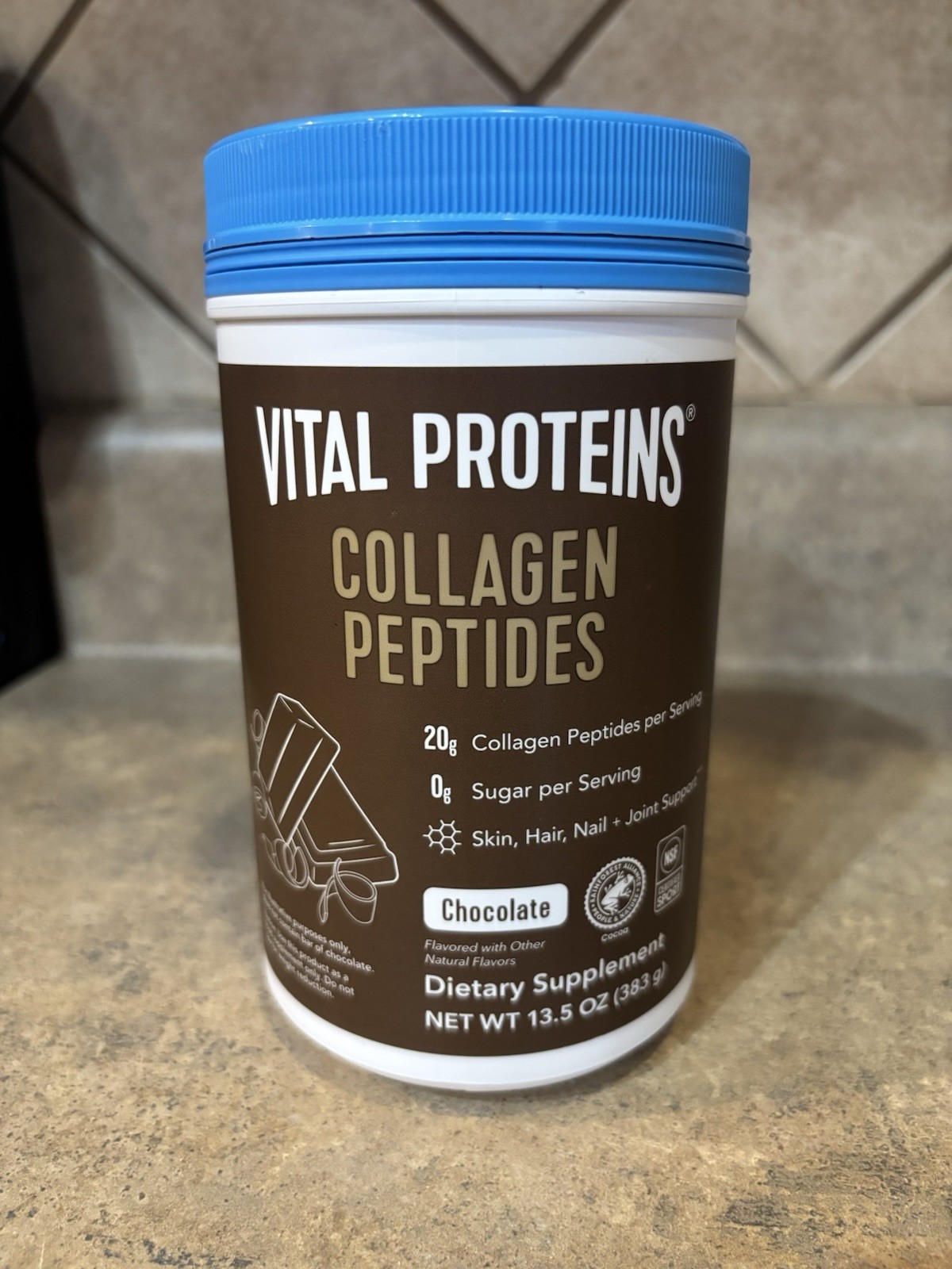 Vital Proteins Collagen Peptides Chocolate Flavor Dietary Supplement – 13.5oz