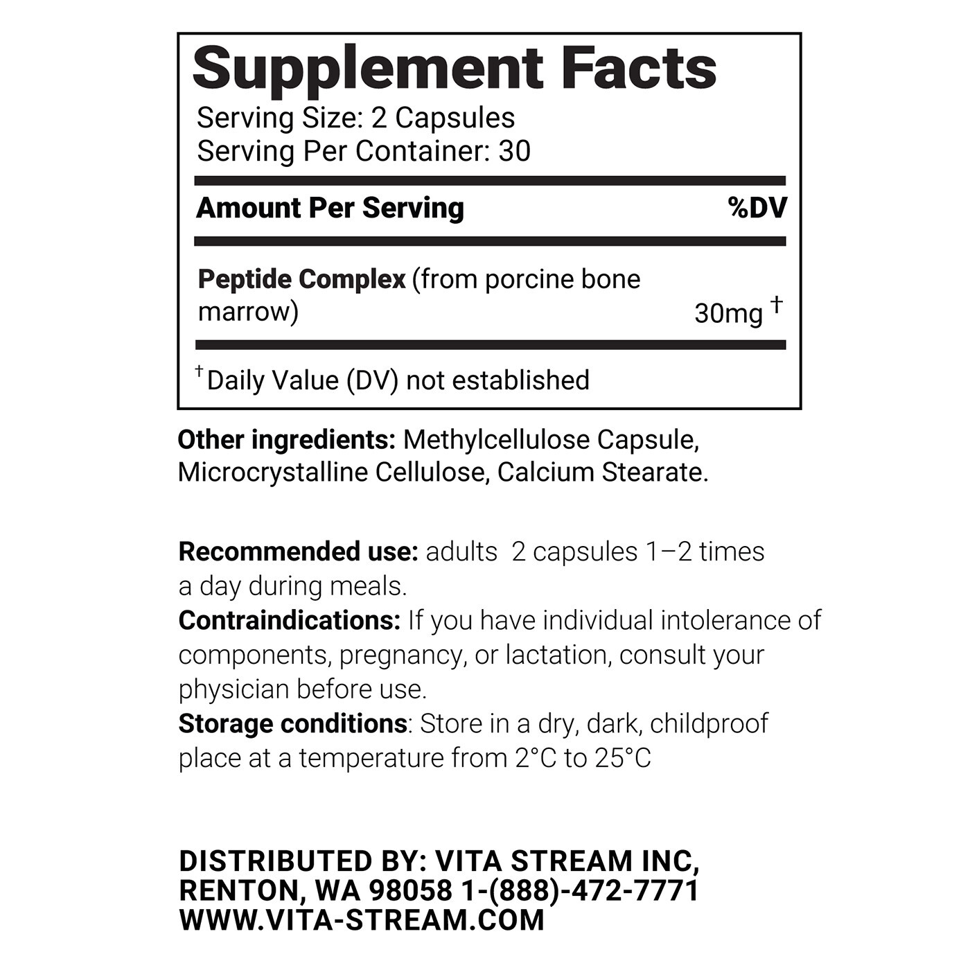 Bonocore – Bone Marrow Peptide Bioregulator 30 & 60 Capsules – Free Shipping