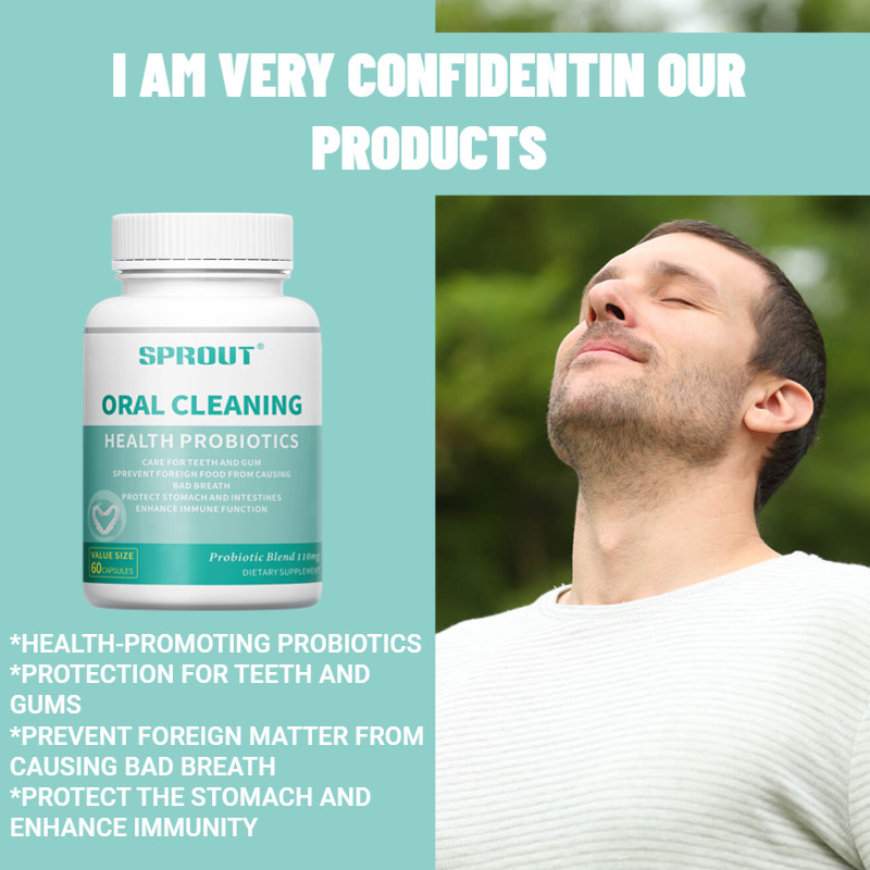 Oral Probiotic Supplement Teeth Bad Breath & Oral Health 60 Capsules