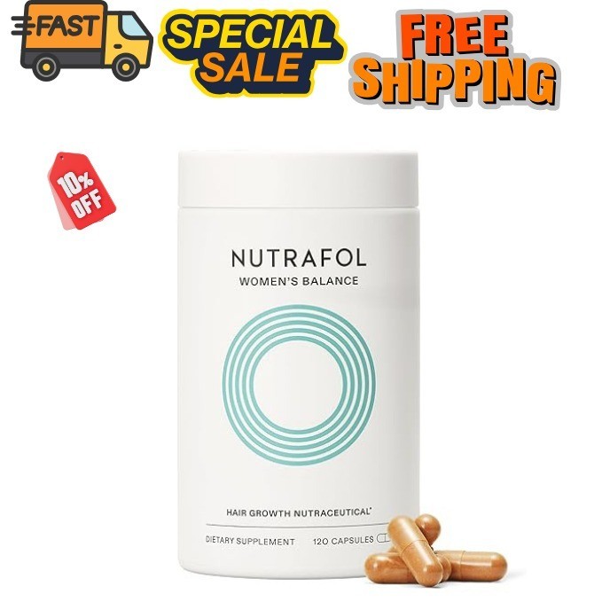 Nutrafol Women’s Balance Hair Growth Supplements, Ages 45 and Up,1 Pack