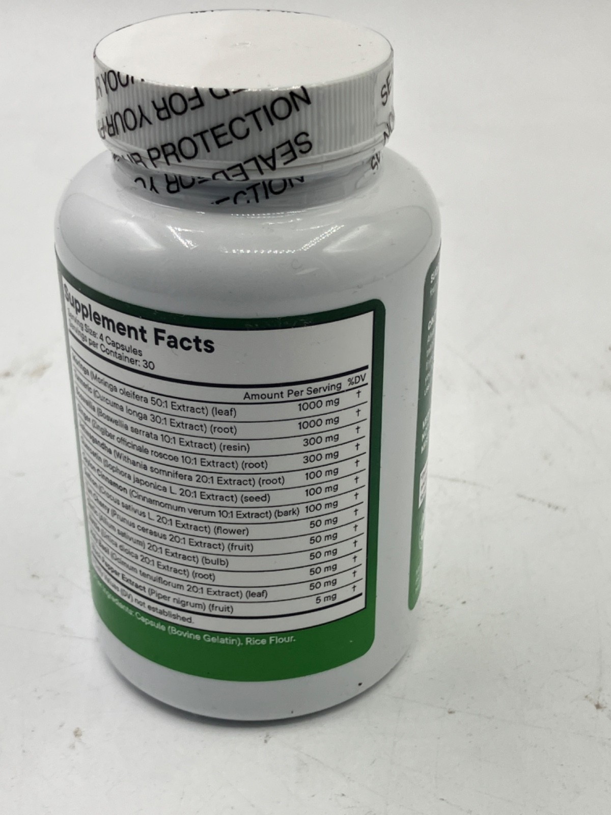Superfood MD Moringa Supplement Turmeric Ceylon Cinnamon Ashwagandha Ginger 120