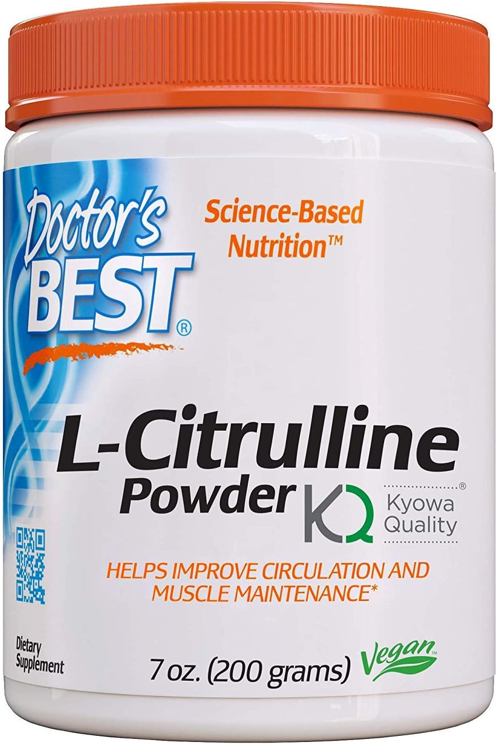 Doctor’s Best L-Citrulline Powder, Improve Circulation & Muscle Maintenance 7 Oz