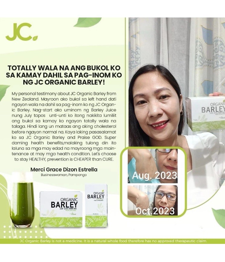 JC PURE Organic BARLEY Capsules from New Zealand NEW in Pkg.