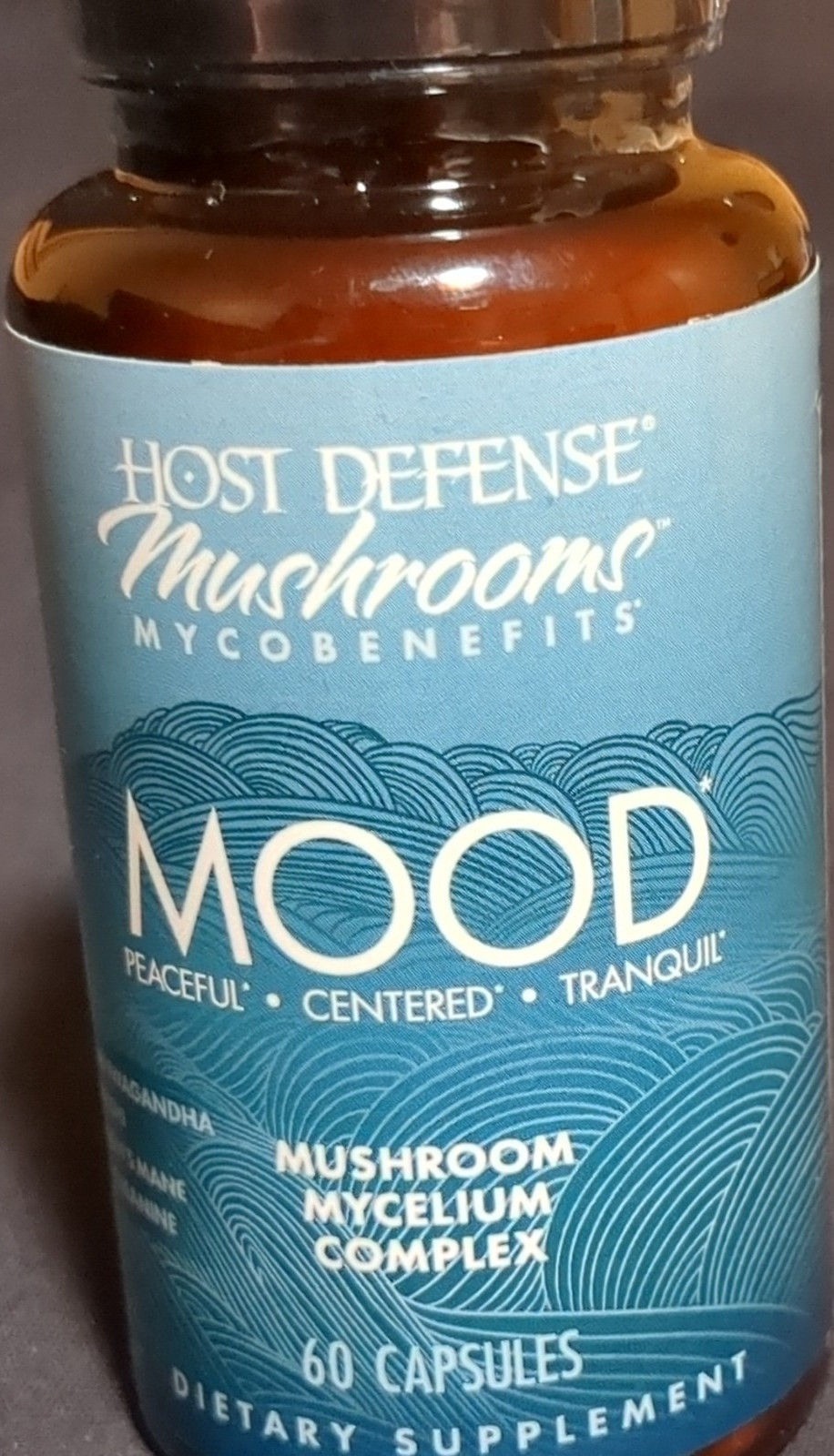 Host Defense MycoBenefits Mood Support Vegan 60 Caps Exp 12/11/27 MPN 121125PR