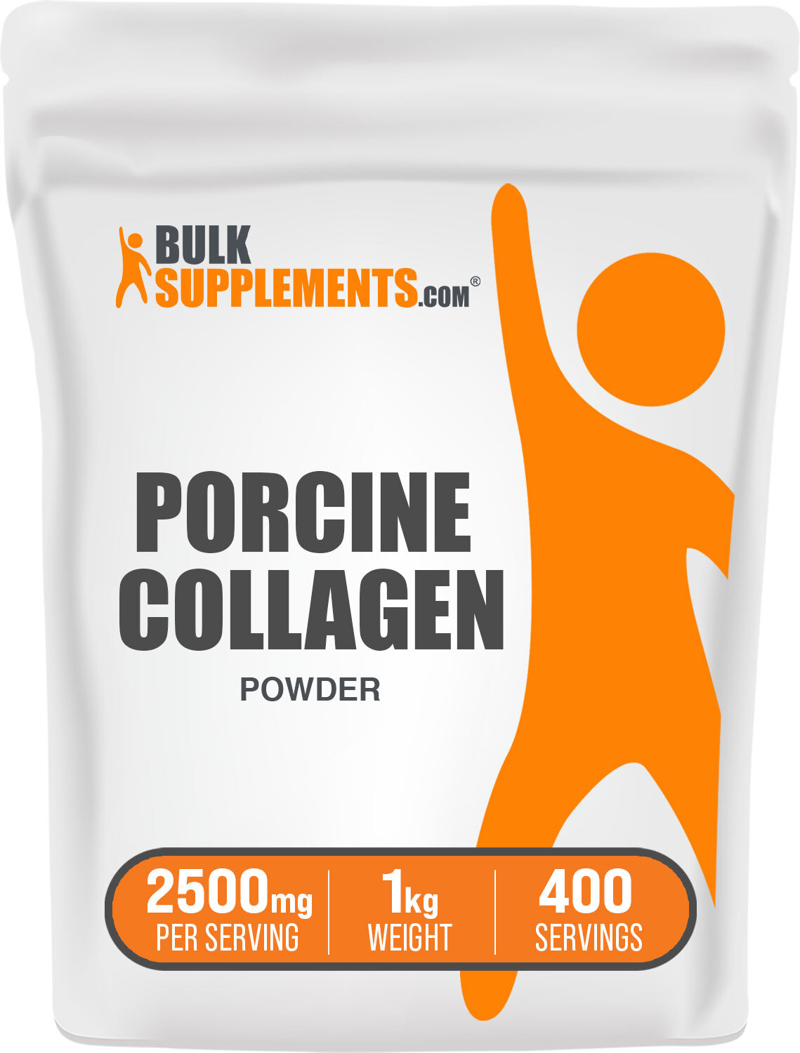 BulkSupplements Hydrolyzed Collagen (Porcine) Powder – 2500 mg Per Serving