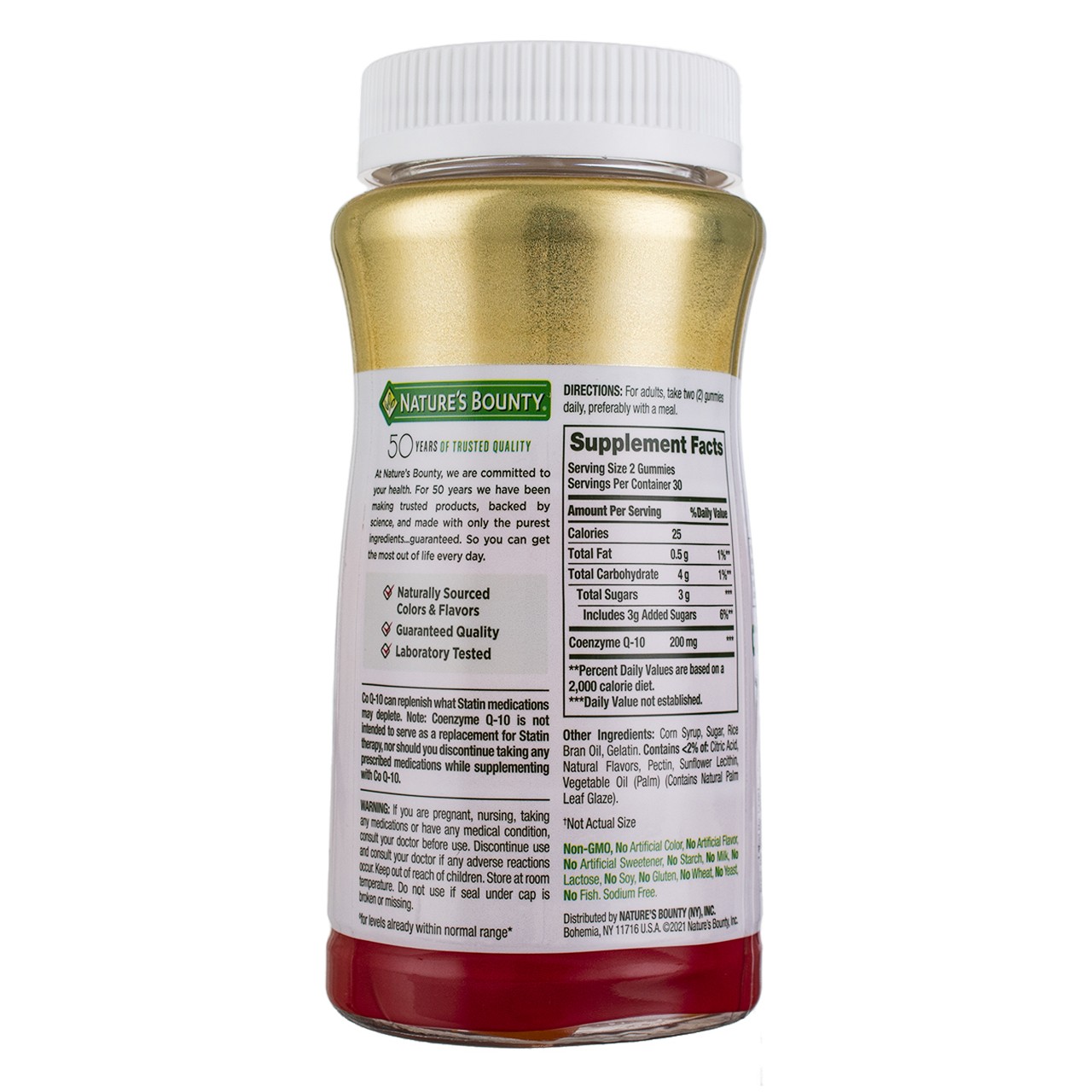 Nature’s Bounty Heart Health CoQ10 Gummies, Peach Mango, 200 mg, 60 Ct