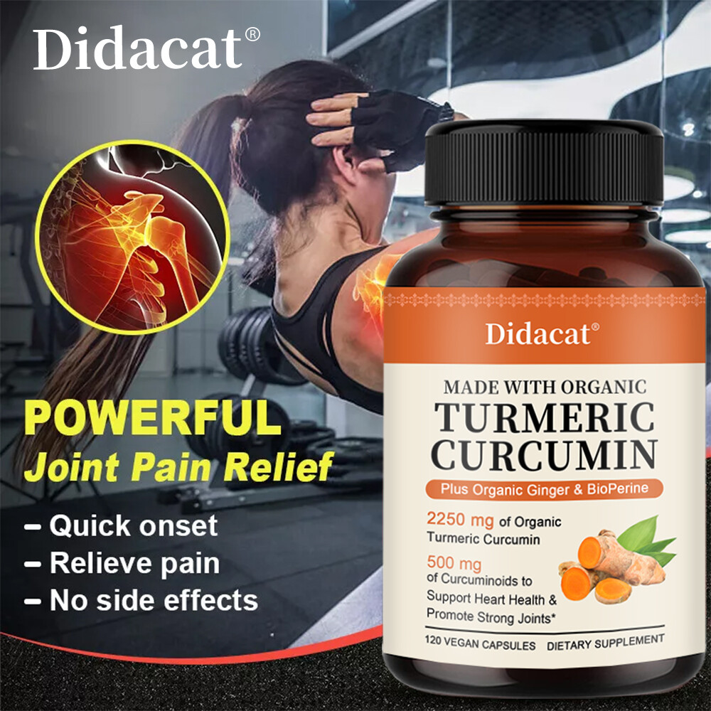 Turmeric Curcumin 2250mg Herbal Extract 95% Curcuminoids with Black Pepper