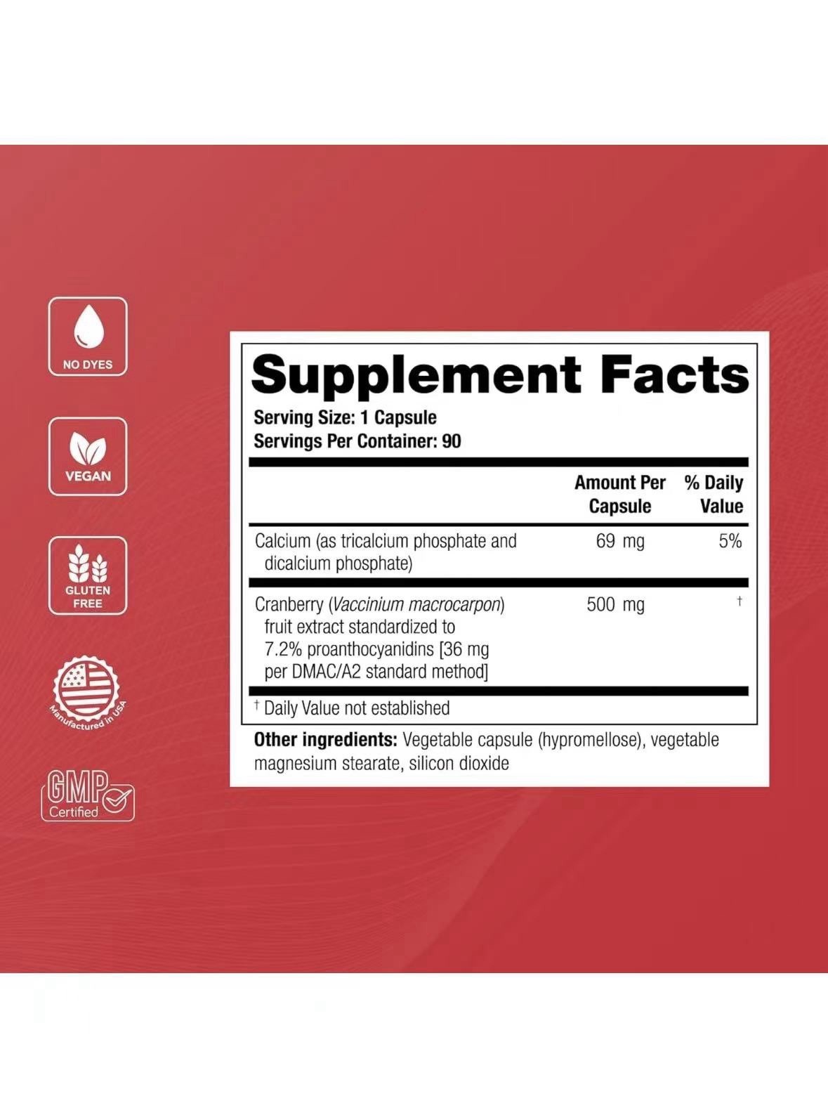 Theralogix TheraCran Max Cranberry + D-Mannose NSF Certified 180 Capsules