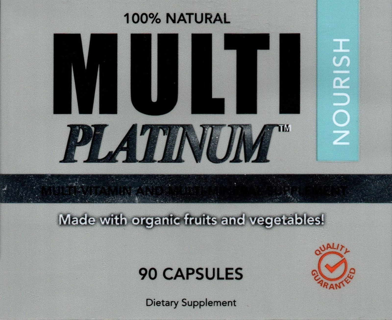 AntiAging Multi Vitamins 90 Capsules For 3 Month Supply Fruit & Veggie Blend