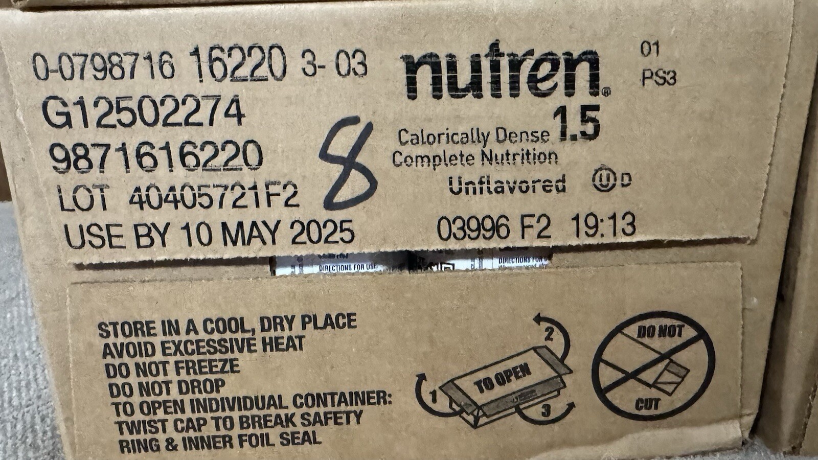 Nutren 1.5 Tube Feeding Formula Unflavored Formerly Vanilla 8.45 oz Carton 24 Ct