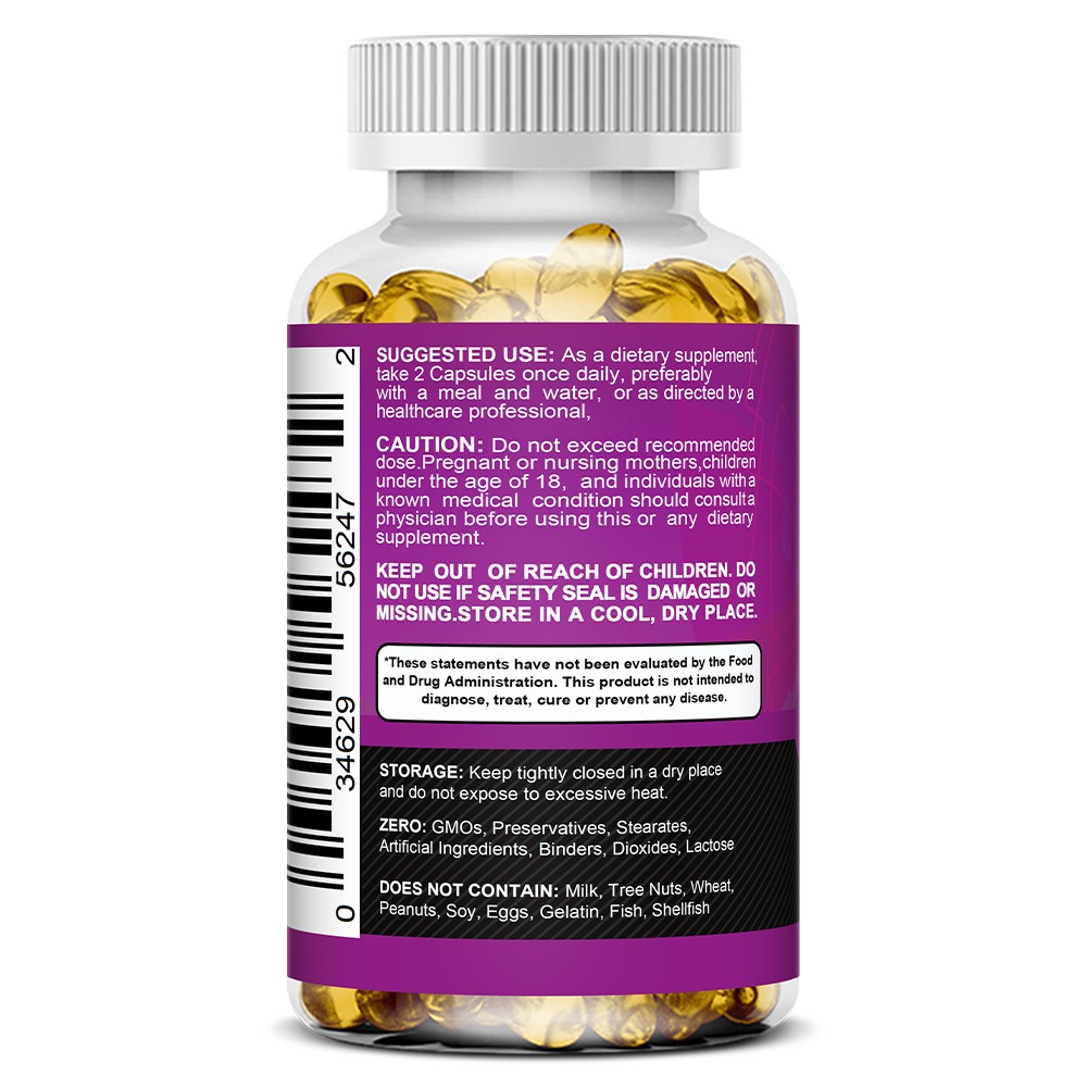 Resveratrol Antioxidant Supplement Vitamin C 605 mg for Heart Skin Brain Health