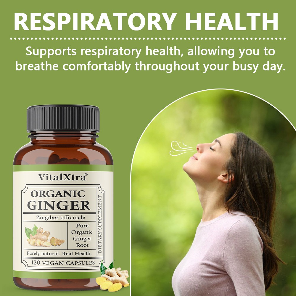 Organic ginger root: Supports immune balance & digestive and respiratory health