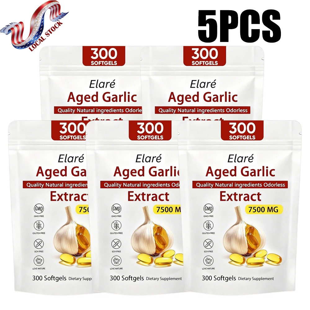 Aged Garlic Extract Original Supplements Formula Heart Health 7500mg 300Capsules