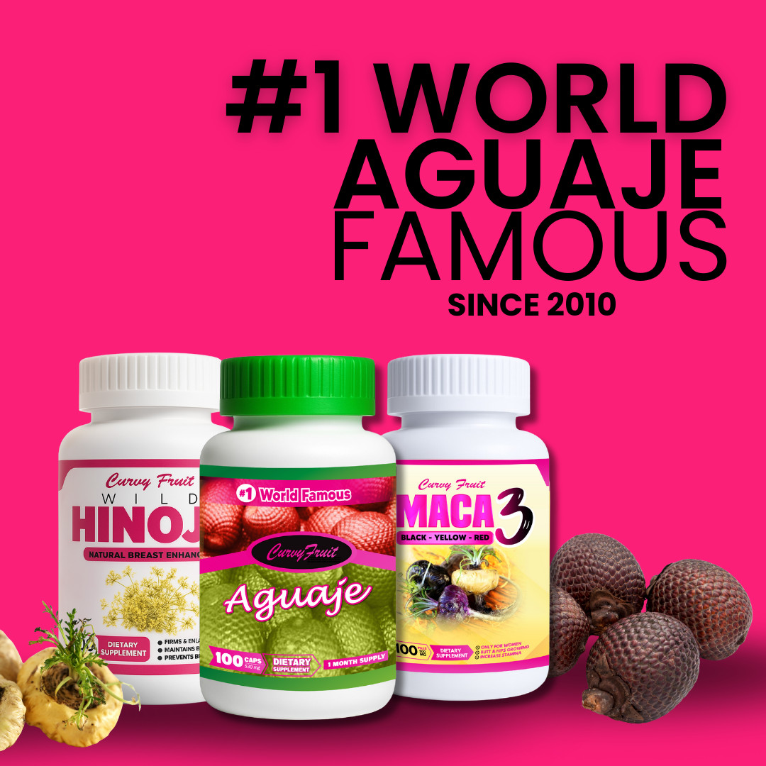 BIGGER BUTT, BREAST & WIDER HIPS : Aguaje Curvy Fruit + Maca Root + Fennel Pills