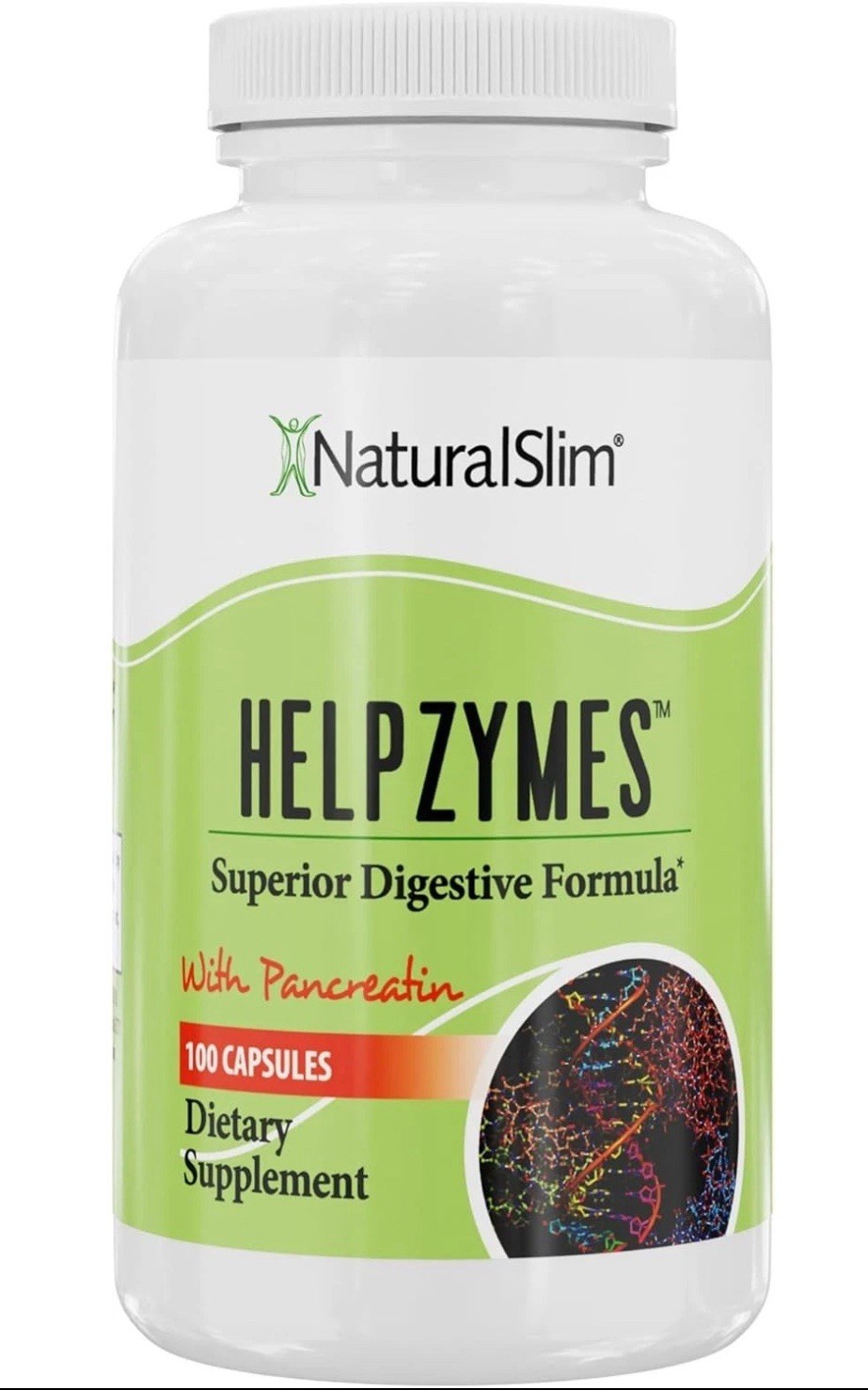 NaturalSlim Helpzymes Superior Digestive Formula – 100 Count Exp 4/27
