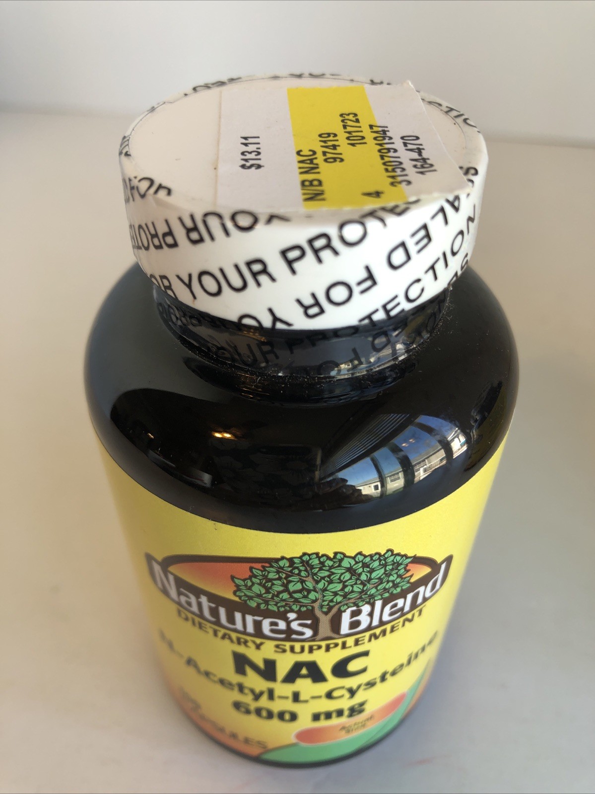 3 Bottles Nature’s Blend NAC N-Acetyl-L-Cysteine 600mg 100ct Capsules Each
