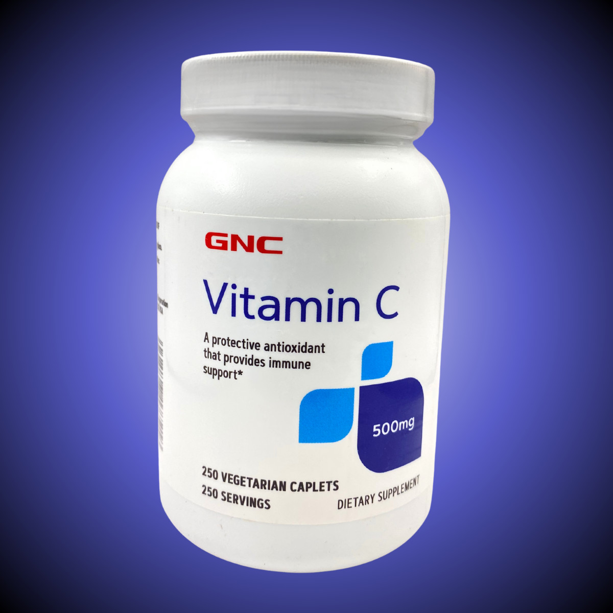 GNC Vitamin C 500mg 250 Caplets Supports Healthy Immune System
